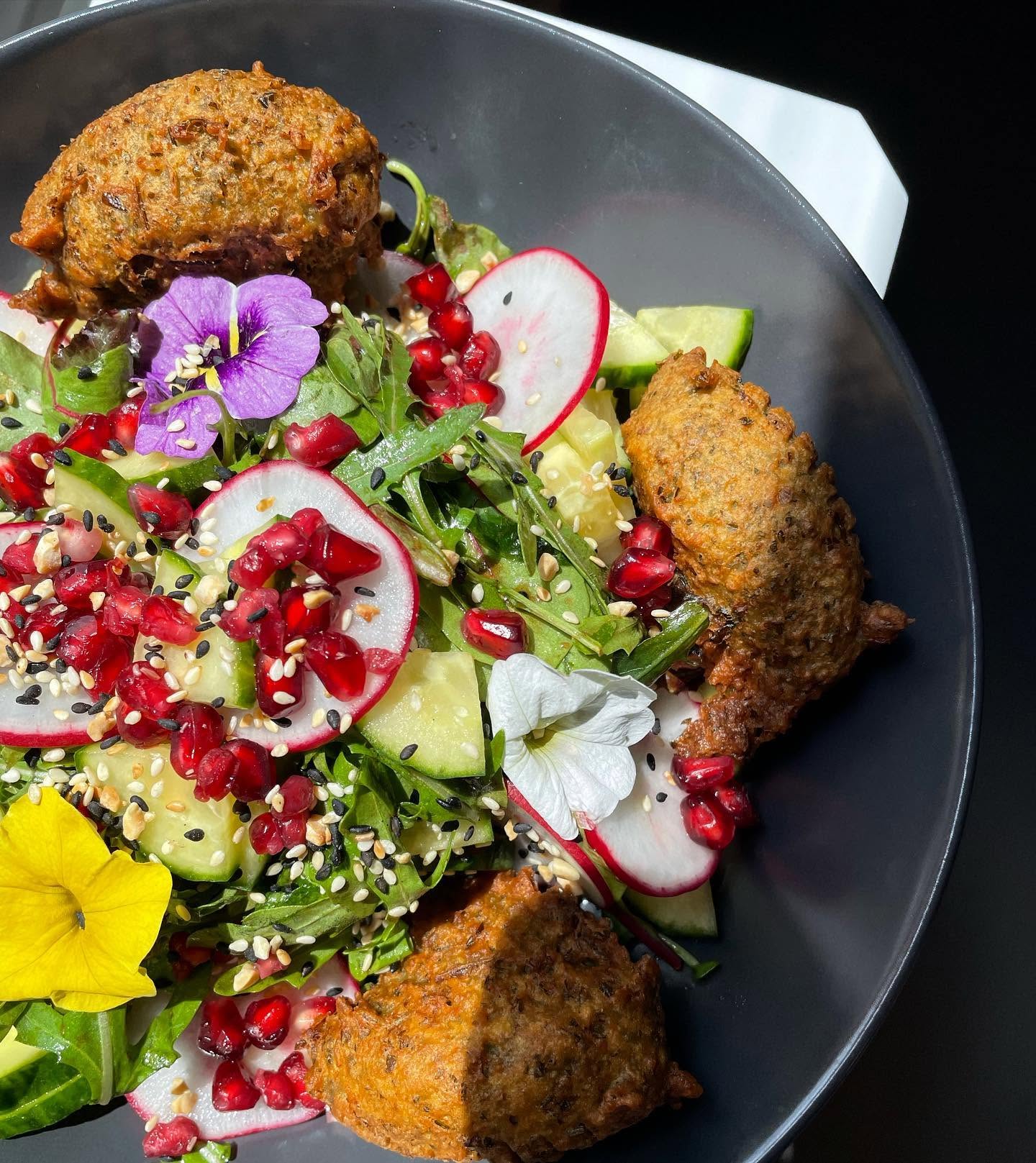 Colorful seasonal salad